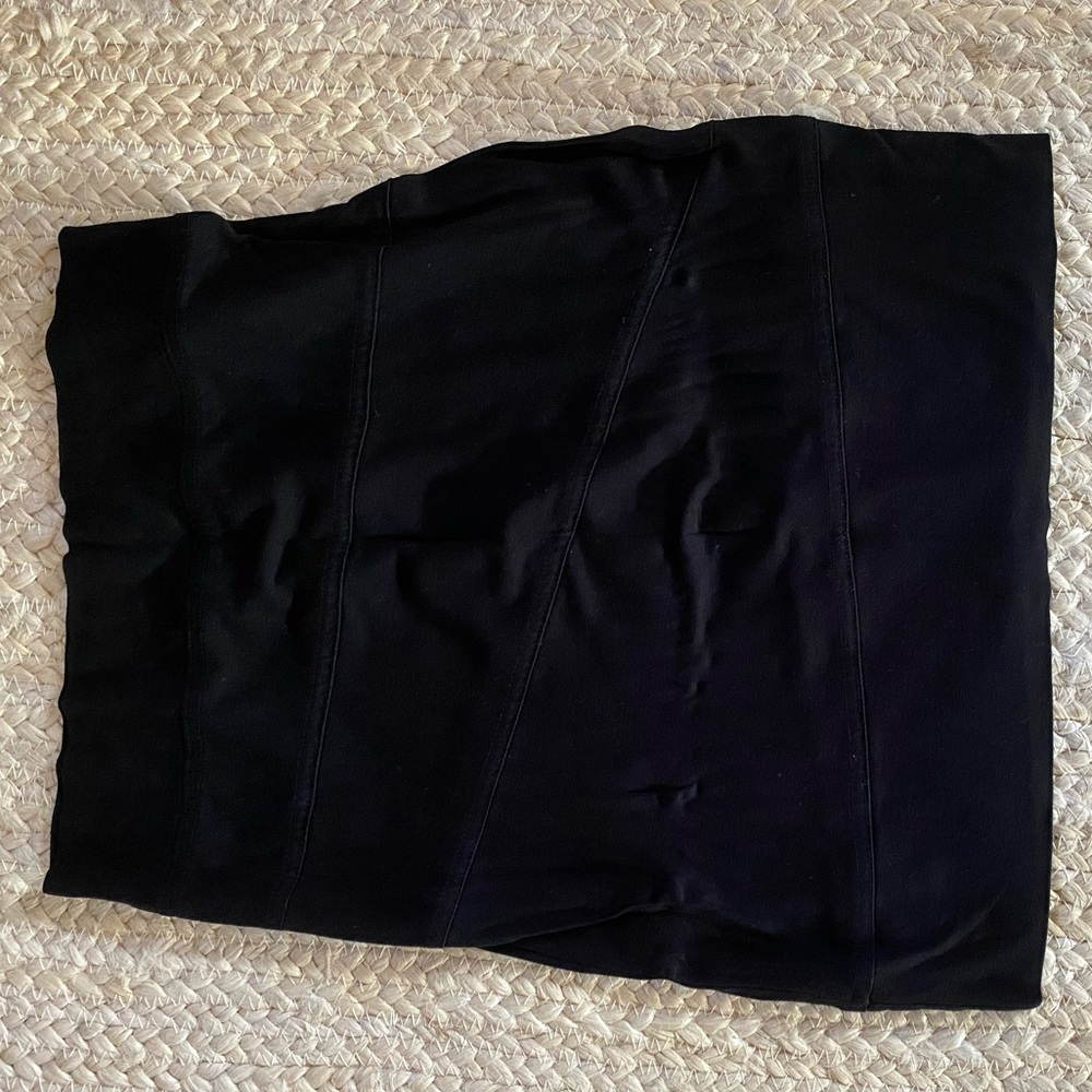 Black mini skirt